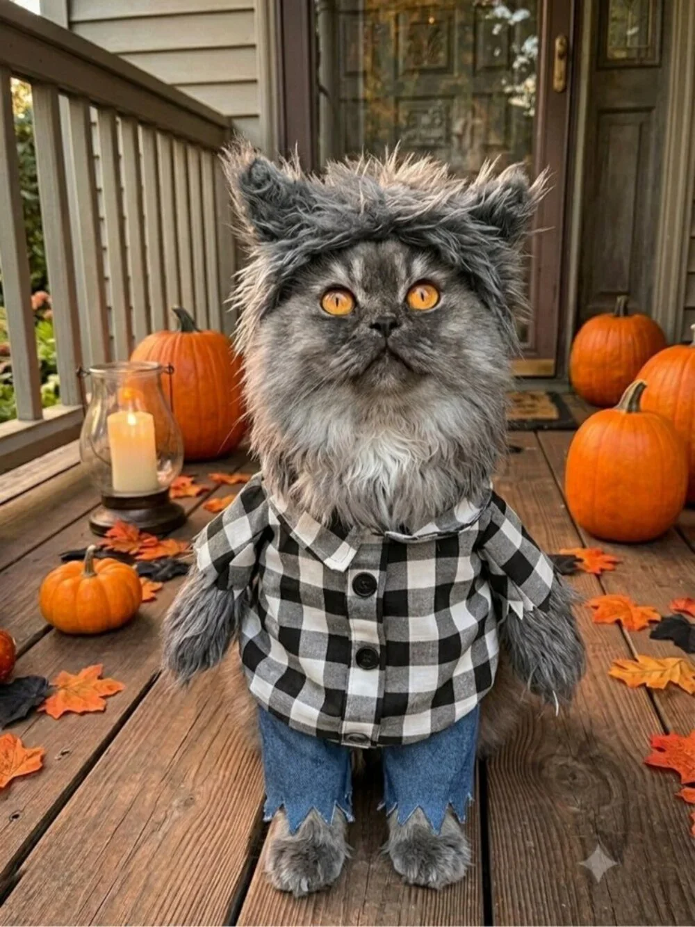 Werewolf Costume for Small Pets - 7-10lbs